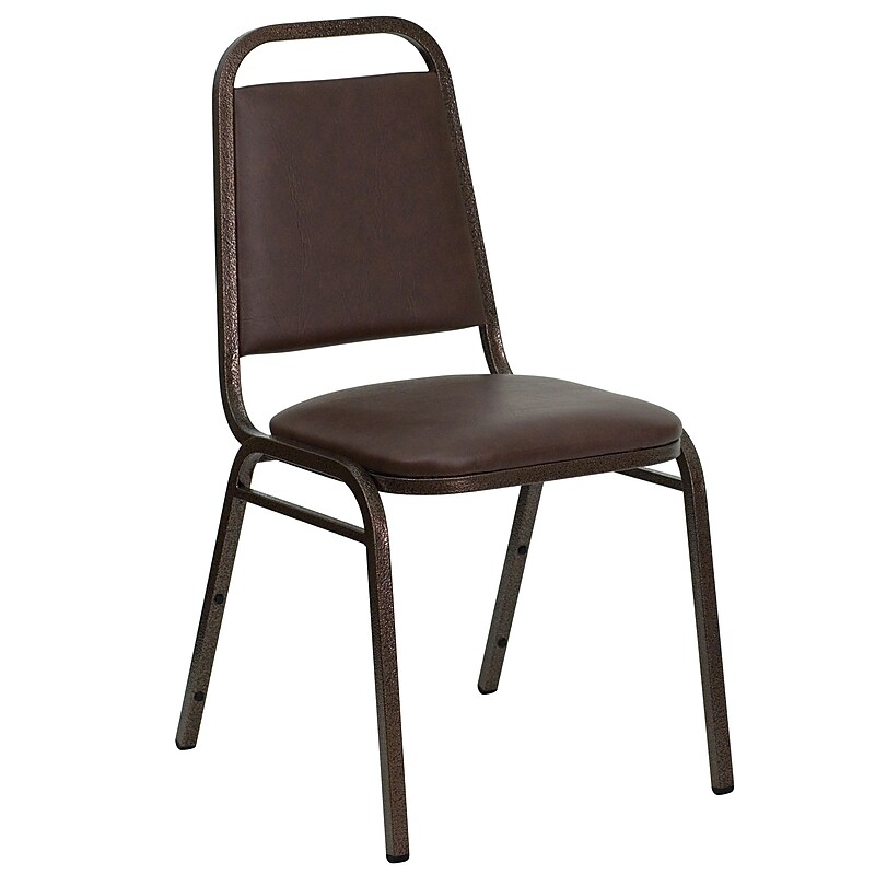 Flash Furniture Hercules Contemporary Metal Dining Chair, Copper Vein Frame (FDBHF2BN) image 1