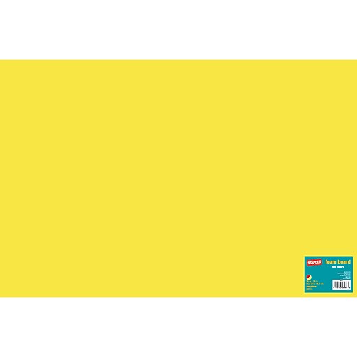Staples Display Board, 20" x 30", Red/Yellow (50718S) Staples