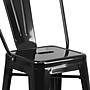 Flash Furniture Kai Contemporary Metal Slat Back Counter Stool, Black (CH3132024GBBK)~#|#~sp137300437_sc7