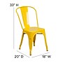 Flash Furniture Perry Contemporary Metal Dining Chair, Yellow (CH31230YL)~#|#~sp137300495_sc7
