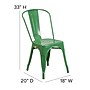 Flash Furniture Perry Contemporary Metal Dining Chair, Green (CH31230GN)~#|#~sp137300830_sc7