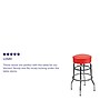 Flash Furniture Bruno Traditional Metal Double Ring Barstool without Back, Red (XUD100RED)~#|#~sp137301186_sc7