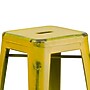 Flash Furniture Kai Industrial Metal Barstool without Back, Distressed Yellow (ETBT350330YL)~#|#~sp137301324_sc7