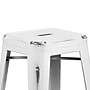 Flash Furniture Kai Industrial Metal Barstool without Back, Distressed White (ETBT350330WH)~#|#~sp137301333_sc7