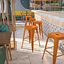 Flash Furniture Kai Industrial Metal Barstool without Back, Distressed Orange (ETBT350330OR)~#|#~sp137301369_sc7