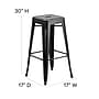 Flash Furniture Kai Industrial Metal Barstool without Back, Distressed Black (ETBT350330BK)~#|#~sp137301422_sc7