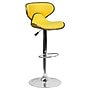 Flash Furniture Contemporary Vinyl Adjustable Height Barstool with Back, Yellow (DS815YEL)~#|#~sp137301524_sc7