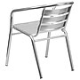 Flash Furniture Lila Aluminum Stacking Chair, Gray  (TLH1)~#|#~sp137301683_sc7