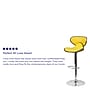 Flash Furniture Contemporary Vinyl Adjustable Height Barstool with Back, Yellow (DS815YEL)~#|#~sp137301697_sc7