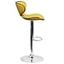 Flash Furniture Contemporary Vinyl Adjustable Height Barstool with Back, Yellow (DS815YEL)~#|#~sp137301728_sc7