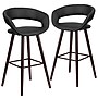 Flash Furniture Brynn Series Contemporary Vinyl Barstool, Black, 2-Pieces (2CH152560BKVY)~#|#~sp137301768_sc7