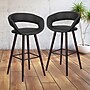 Flash Furniture Brynn Series Contemporary Vinyl Barstool, Black, 2-Pieces (2CH152560BKVY)~#|#~sp137301770_sc7