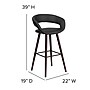 Flash Furniture Brynn Series Contemporary Vinyl Barstool, Black, 2-Pieces (2CH152560BKVY)~#|#~sp137301832_sc7