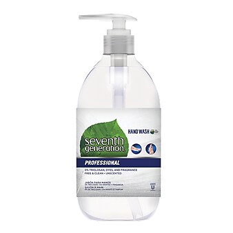 Seventh Generation Free & Clean Professional Hand Soap, Unscented, 12 oz. (44729)