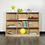 Flash Furniture 8-Section Wooden School Classroom Storage Cabinet, 36"H x 48"W x 15"D, Natural (MKSTRG002)~#|#~sp137393125_sc7