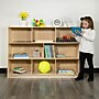 Flash Furniture 8-Section Wooden School Classroom Storage Cabinet, 36"H x 48"W x 15"D, Natural (MKSTRG002)~#|#~sp137393191_sc7