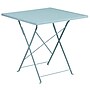Flash Furniture Oia Indoor-Outdoor 28" Square Steel Folding Patio Table Set with 4 Round Back Chairs, Sky Blue (CO28SQF03CHR4SB)~#|#~sp137393399_sc7