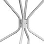 Flash Furniture Oia Commercial Grade Round Indoor-Outdoor Steel Patio Table with Umbrella Hole, White (CO7WH)~#|#~sp137393522_sc7