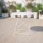 Flash Furniture Oia Commercial Grade Round Indoor-Outdoor Steel Folding Patio Table, 30" White (CO4WH)~#|#~sp137393618_sc7