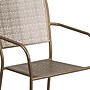 Flash Furniture Gold Indoor-Outdoor Steel Patio Arm Chair with Square Back (CO-2-GD-GG)~#|#~sp137393625_sc7