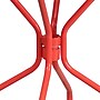 Flash Furniture Oia Commercial Grade Round Indoor-Outdoor Steel Patio Table with Umbrella Hole, Coral (CO7RED)~#|#~sp137393641_sc7