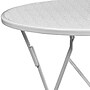 Flash Furniture Oia Commercial Grade Round Indoor-Outdoor Steel Folding Patio Table, 30" White (CO4WH)~#|#~sp137393699_sc7