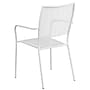 Flash Furniture Indoor-Outdoor Steel Patio Arm Chair with Square Back, White (CO-2-WH-GG)~#|#~sp137393875_sc7
