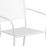 Flash Furniture Indoor-Outdoor Steel Patio Arm Chair with Square Back, White (CO-2-WH-GG)~#|#~sp137393876_sc7