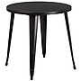 Flash Furniture Jeffrey Commercial Grade Round Metal Indoor-Outdoor Table, Black-Antique Gold (CH5109029BQ)~#|#~sp137394192_sc7