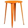 Flash Furniture Philip Commercial Grade Round Metal Indoor-Outdoor Bar Height Table, Orange (CH5109040OR)~#|#~sp137394204_sc7