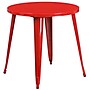 Flash Furniture Jeffrey Commercial Grade Round Metal Indoor-Outdoor Table, Red (CH5109029RED)~#|#~sp137394207_sc7