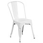 Flash Furniture Dalton Indoor-Outdoor 30" Round Table Set with 4 Cafe Chairs, White (CH519TH418CWH)~#|#~sp137394699_sc7