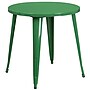 Flash Furniture Dalton Indoor-Outdoor 30" Round Table Set with 4 Cafe Chairs, Green (CH519TH418CGN)~#|#~sp137394833_sc7