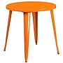 Flash Furniture Baker Indoor-Outdoor 30" Round Table Set with 2 Cafe Chairs, Orange (CH519TH218COR)~#|#~sp137394880_sc7