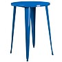 Flash Furniture Caron Indoor-Outdoor 30" Round Bar Table Set with 2 Cafe Stools, Blue (CH519BH230CBL)~#|#~sp137395086_sc7