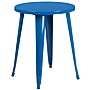 Flash Furniture Thomas Indoor-Outdoor 24" Round Table Set with 4 Vertical Slat Back Chairs, Blue (CH518TH418VBL)~#|#~sp137395192_sc7