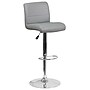 Flash Furniture Contemporary Vinyl Adjustable Height Barstool with Back, Gray (DS8110BGY)~#|#~sp137395596_sc7