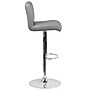 Flash Furniture Contemporary Vinyl Adjustable Height Barstool with Back, Gray (DS8110BGY)~#|#~sp137395607_sc7