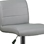 Flash Furniture Contemporary Vinyl Adjustable Height Barstool with Back, Gray (DS8110BGY)~#|#~sp137395703_sc7