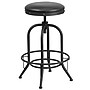 Flash Furniture Rustic LeatherSoft Swivel Barstool, Black (ETBR542230)~#|#~sp137395938_sc7