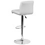 Flash Furniture Contemporary Vinyl Adjustable Height Barstool with Back, White (DS8110BWH)~#|#~sp137395958_sc7