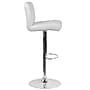 Flash Furniture Contemporary Vinyl Adjustable Height Barstool with Back, White (DS8110BWH)~#|#~sp137395960_sc7