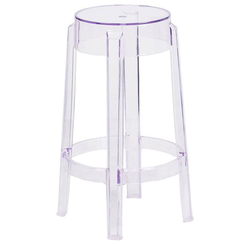 Flash Furniture 25.75'' High Transparent Counter Height Stool (FH-118-APC1-GG) image 1