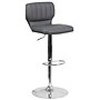 Flash Furniture Contemporary Vinyl Adjustable Height Barstool with Back, Gray (CH132330GY)~#|#~sp137396143_sc7