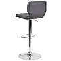 Flash Furniture Contemporary Vinyl Adjustable Height Barstool with Back, Gray (CH132330GY)~#|#~sp137396149_sc7