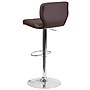 Flash Furniture Contemporary Vinyl Adjustable Height Barstool with Back, Brown (CH132330BRN)~#|#~sp137396155_sc7