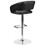 Flash Furniture Contemporary Vinyl Cut Out Back Bar Stool, Adjustable Height, Black (CH122070BK)~#|#~sp137396290_sc7