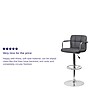 Flash Furniture Contemporary Vinyl Adjustable Height Barstool with Back, Gray (CH102029GY)~#|#~sp137396418_sc7