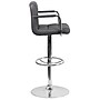 Flash Furniture Contemporary Vinyl Adjustable Height Barstool with Back, Gray (CH102029GY)~#|#~sp137396423_sc7