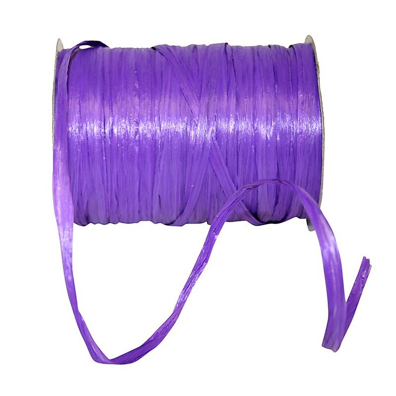 JAM Paper Wraphia Ribbon, Purple (52640339752) image 1
